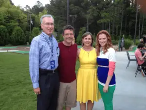 On the Set of “Mom’s Night Out” (L-R): Rick Lance, Sean Astin, Pam Lance, Sarah Drew.